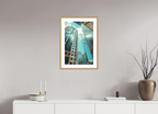 16 x 24″, Reflected Intersection Oak Frame Reflected Intersection