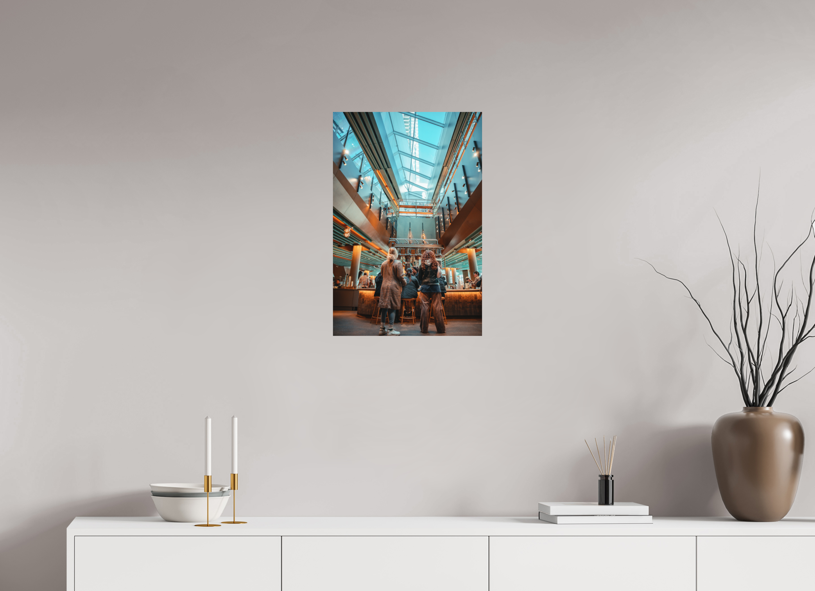 16 x 24″, Amber Atrium Amber Atrium