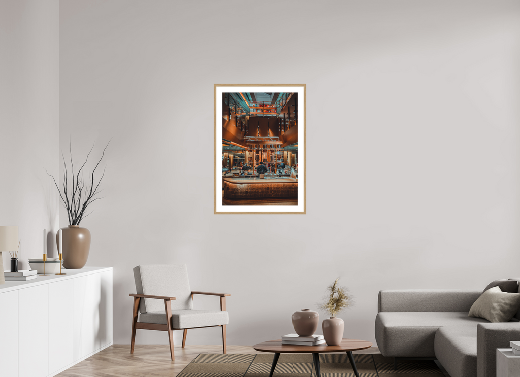 24 x 36″, Lounge Productivity Oak Frame Lounge Productivity