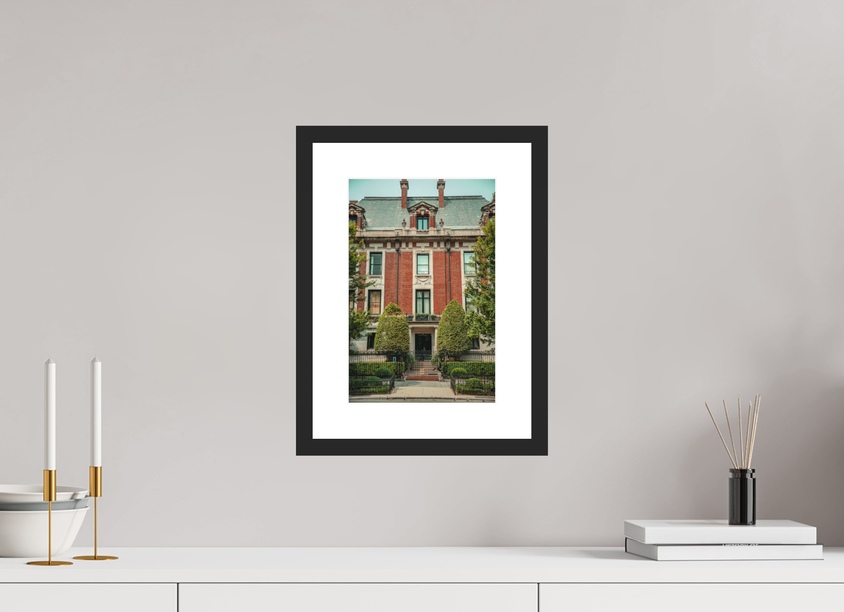 8 x 12″, Urban Manor Black Frame Urban Manor