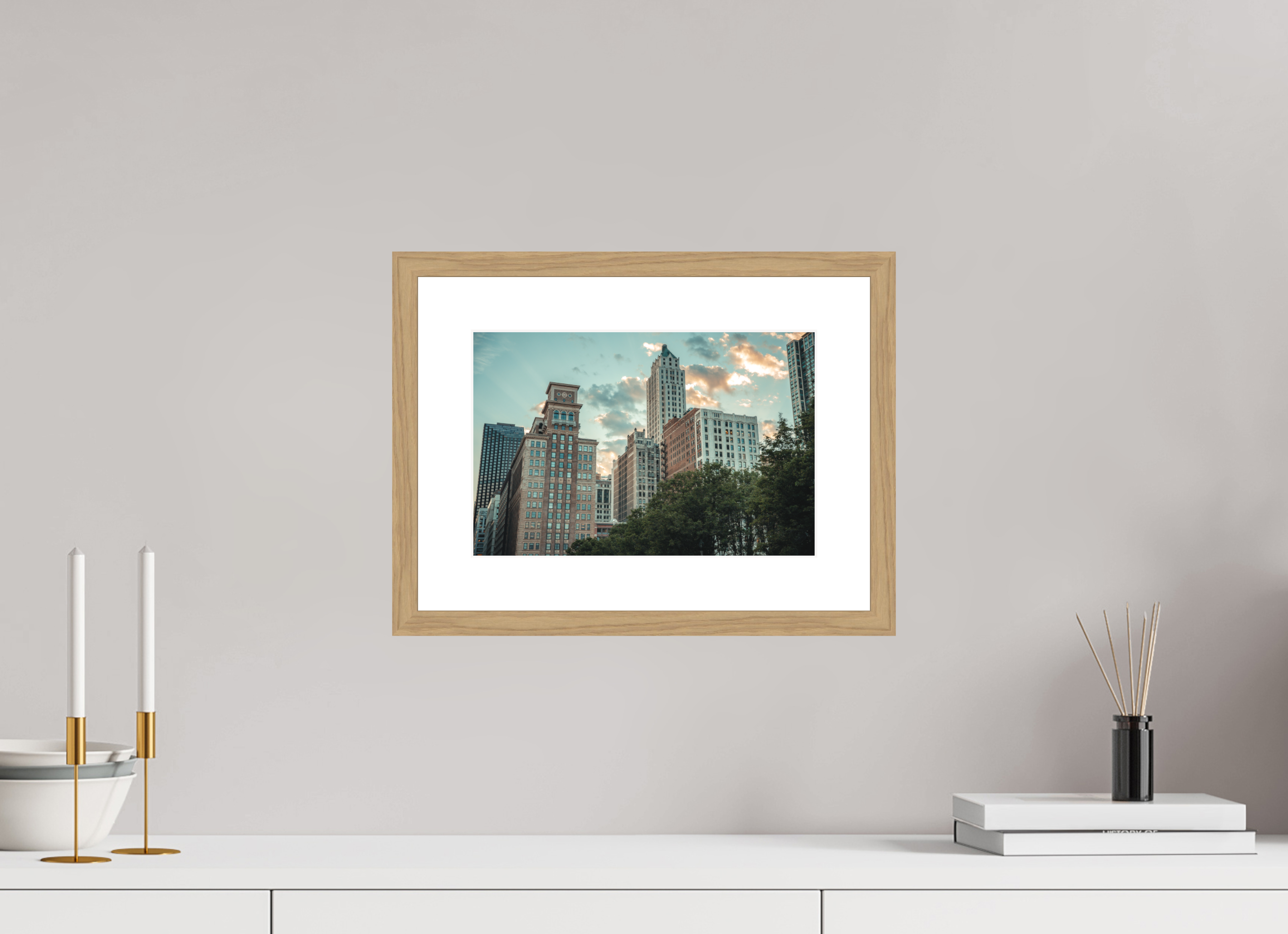 12 x 8″, Urban Heights Oak Frame Urban Heights