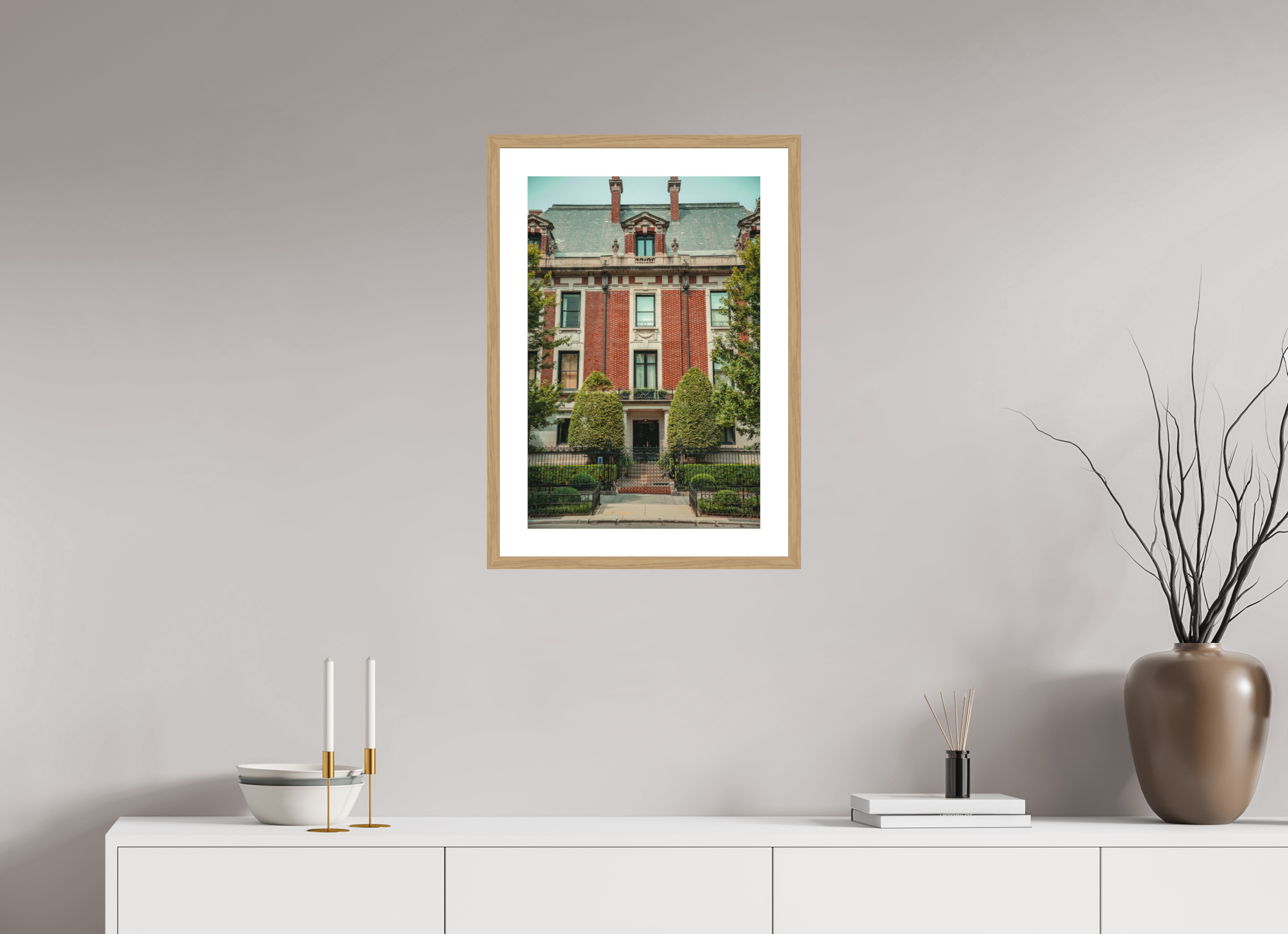16 x 24″, Urban Manor Oak Frame Urban Manor