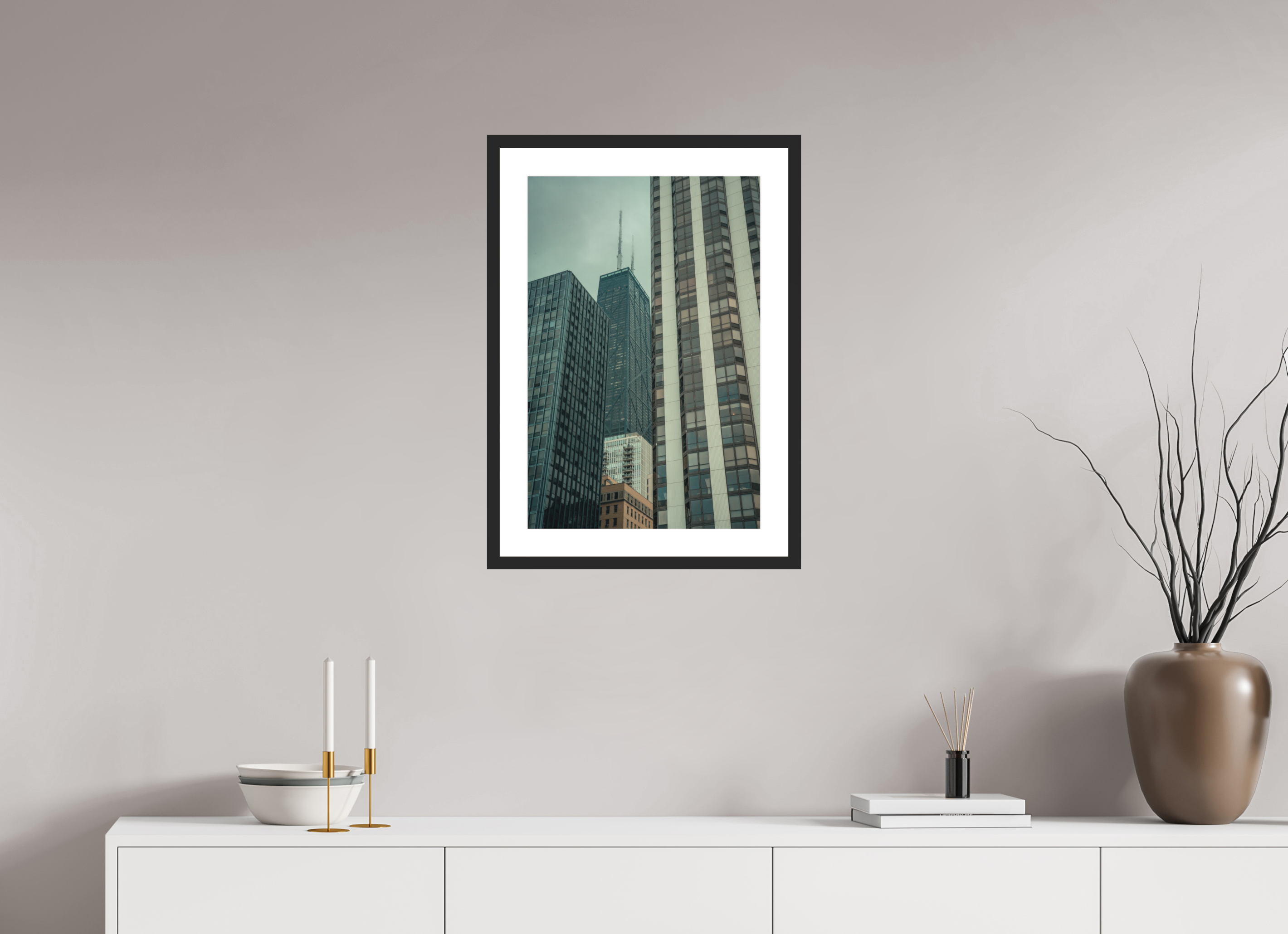 16 x 24″, Midst of Development Black Frame Midst of Development