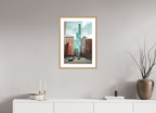 16 x 24″, Veil of Glass Oak Frame Veil of Glass