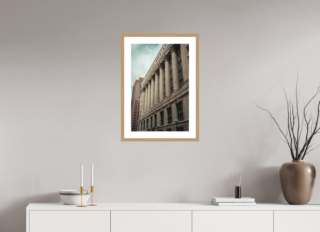16 x 24″, Vertical Order Oak Frame Vertical Order
