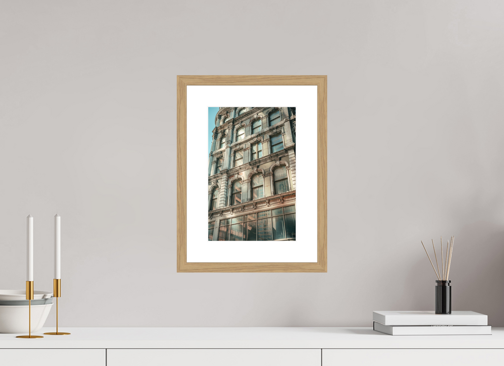 8 x 12″, Layers of Paint and Heritage Oak Frame Layers of Paint and Heritage