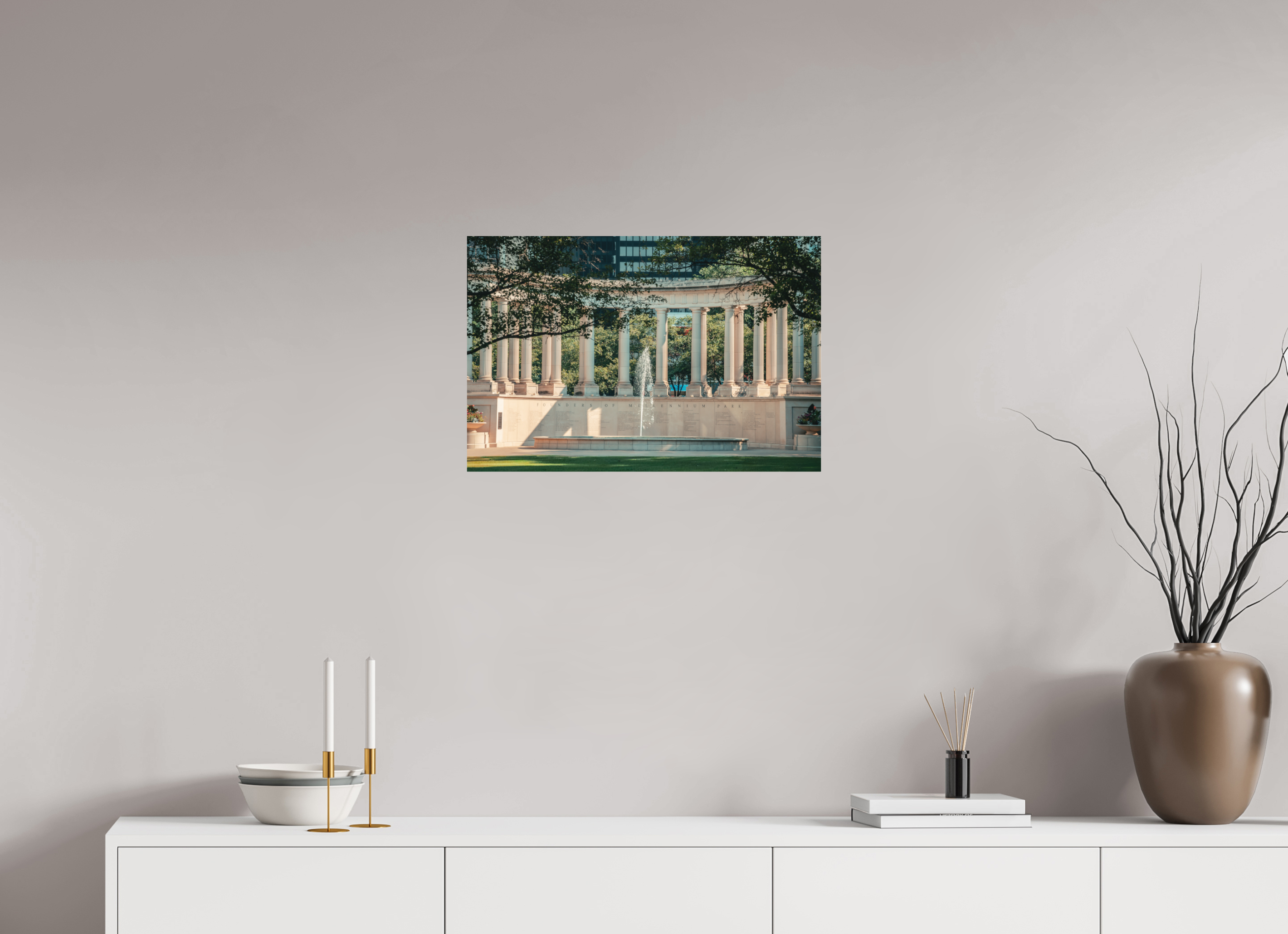 24 x 16″, Millennium Columns Millennium Columns