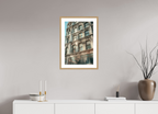 16 x 24″, Layers of Paint and Heritage Oak Frame Layers of Paint and Heritage