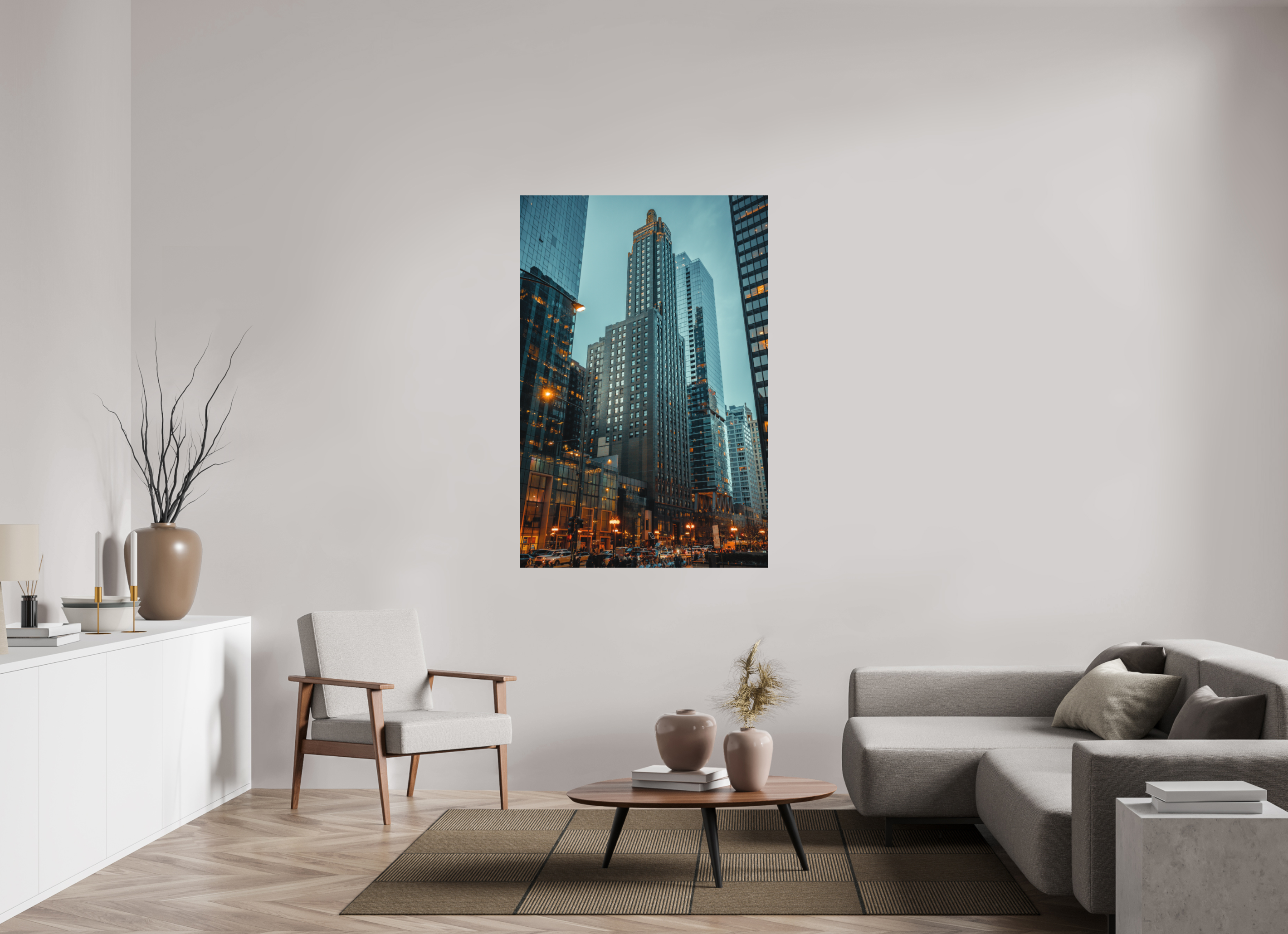 40 x 60″, Streetlight Dusk Streetlight Dusk