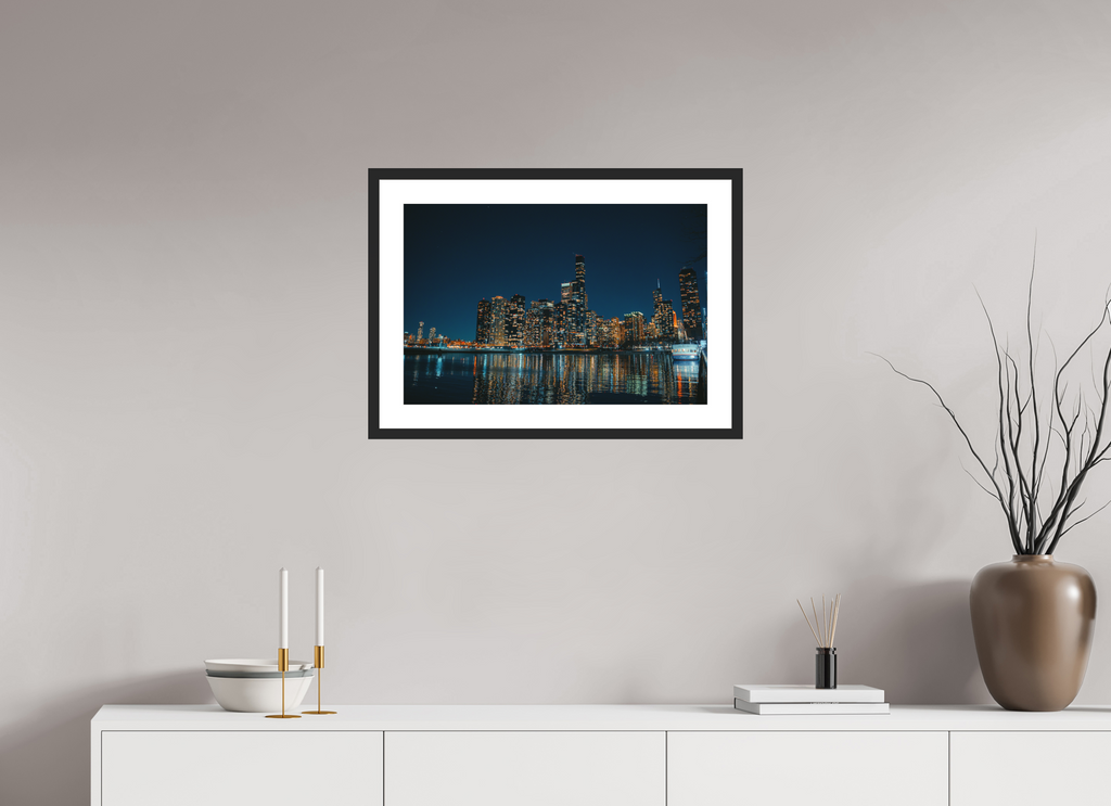 24 x 16″, Night Out In The City Framed Night Out In The City