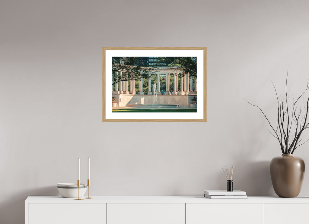 24 x 16″, Millennium Columns Oak Frame Millennium Columns