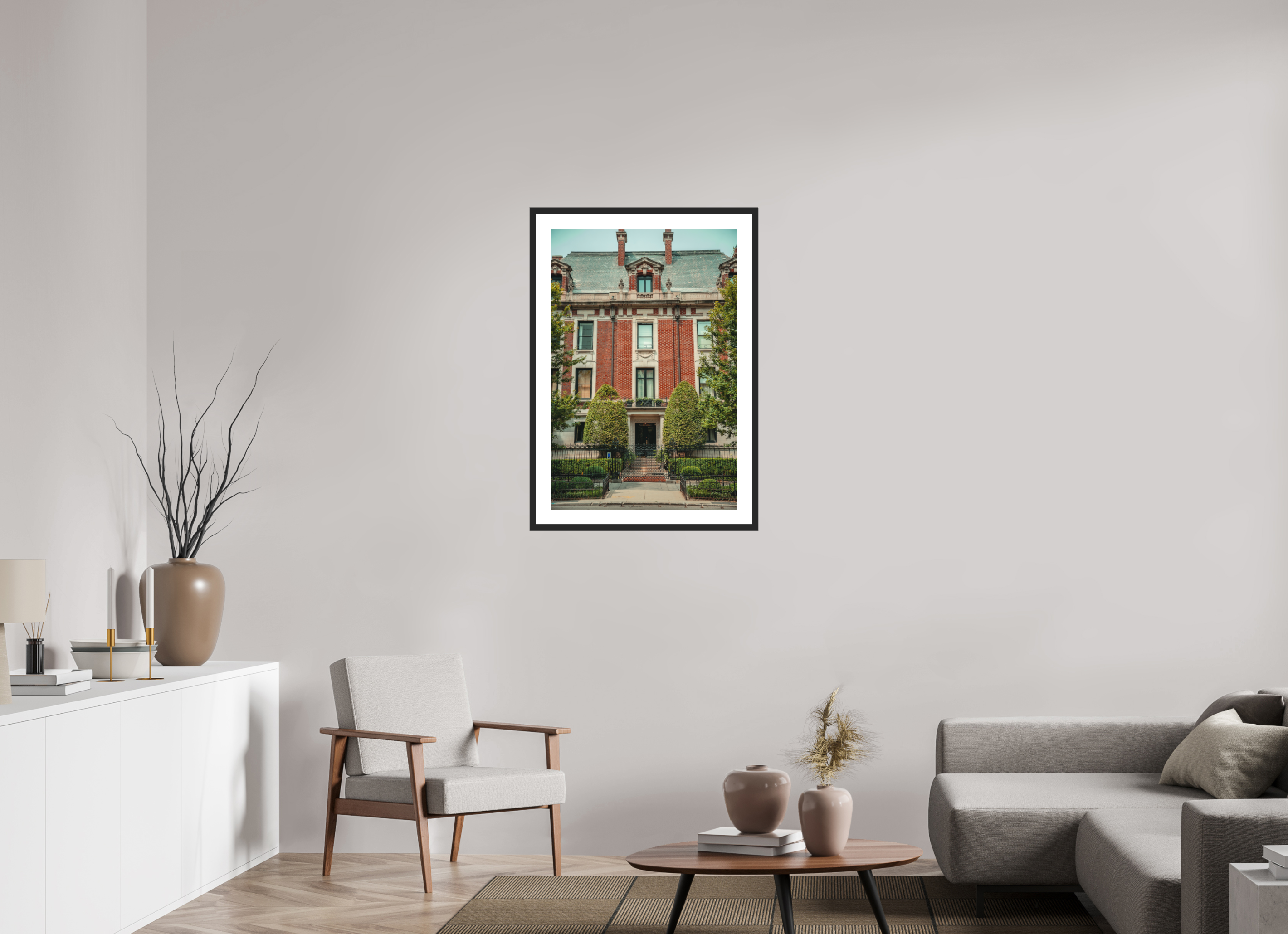 24 x 36″, Urban Manor Black Frame Urban Manor