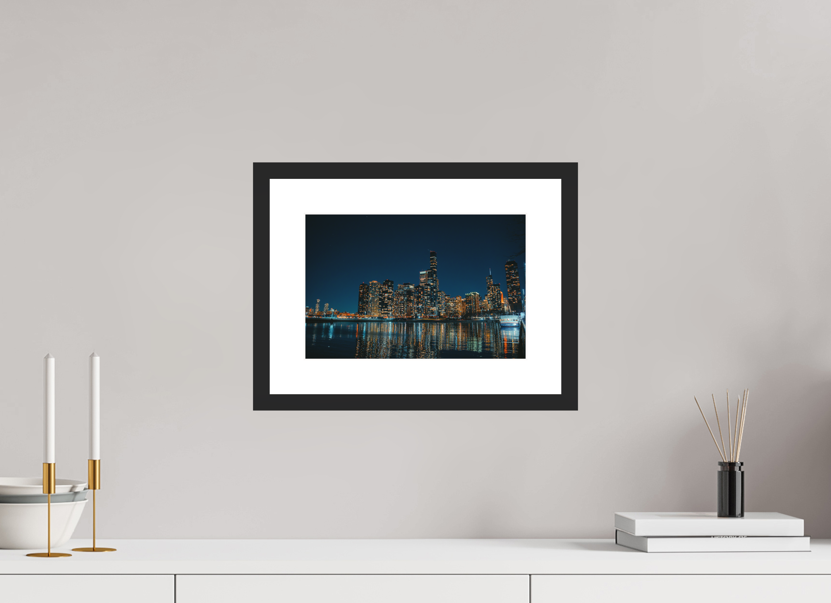 12 x 8″, Night Out In The City Framed Night Out In The City