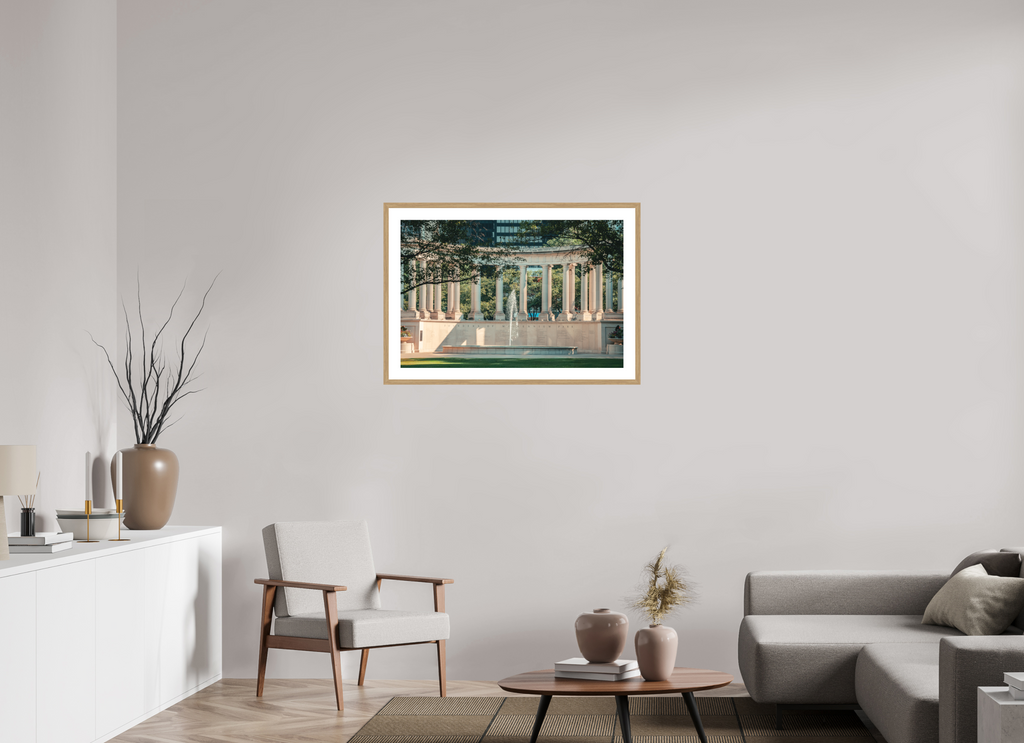 36 x 24″, Millennium Columns Oak Frame Millennium Columns