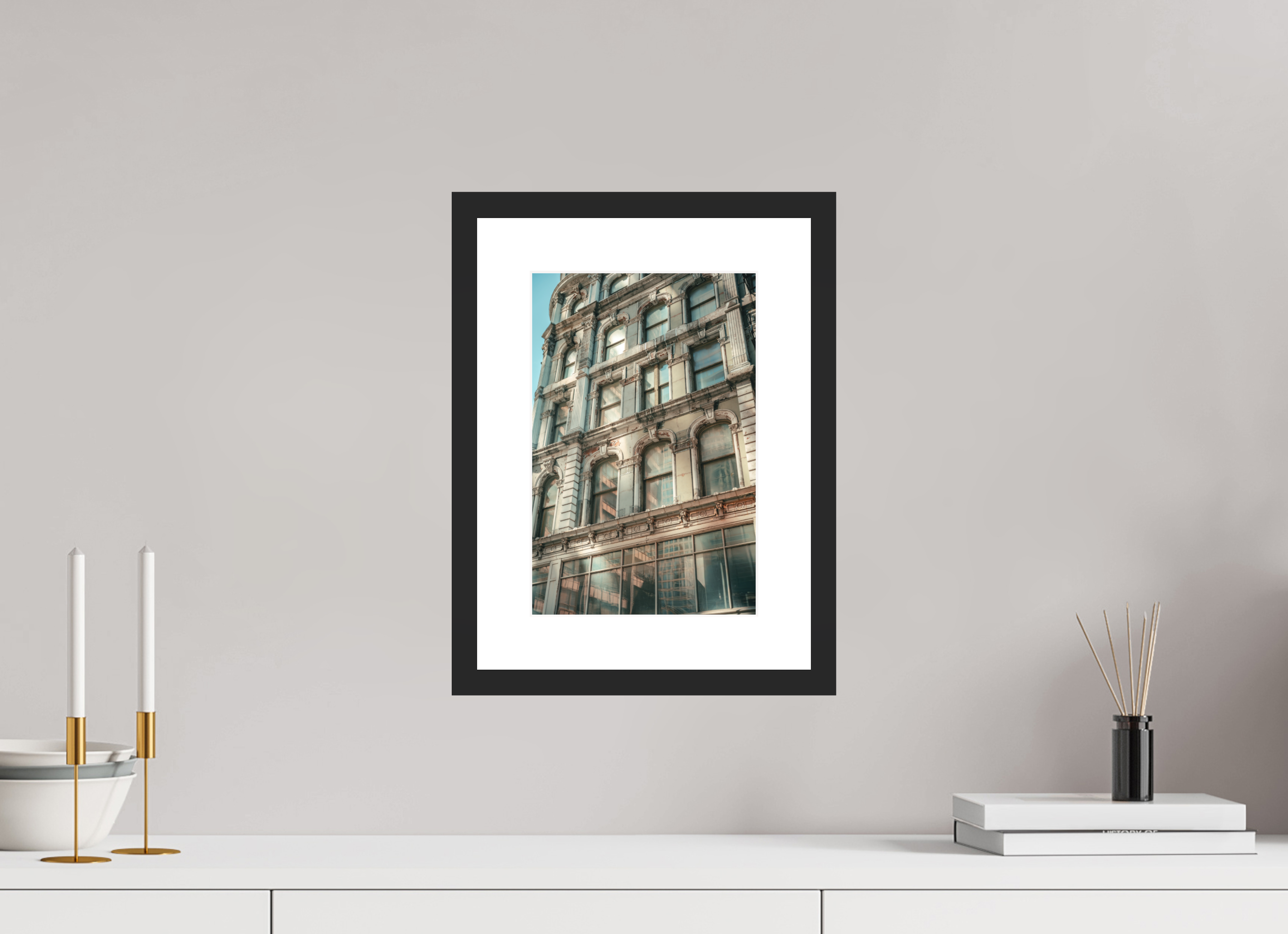 8 x 12″, Layers of Paint and Heritage Black Frame Layers of Paint and Heritage