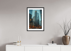 16 x 24″, Streetlight Dusk Black Frame Streetlight Dusk