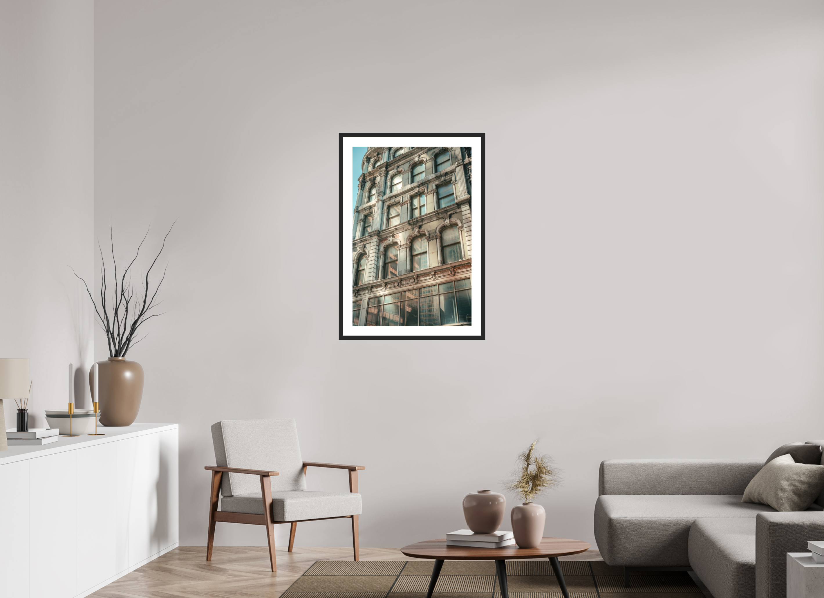 24 x 36″, Layers of Paint and Heritage Black Frame Layers of Paint and Heritage