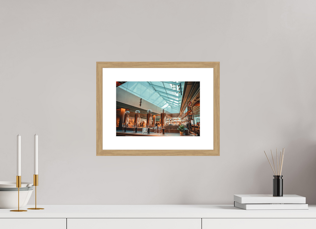 12 x 8″, Reserved Lounge Oak Frame Reserved Lounge