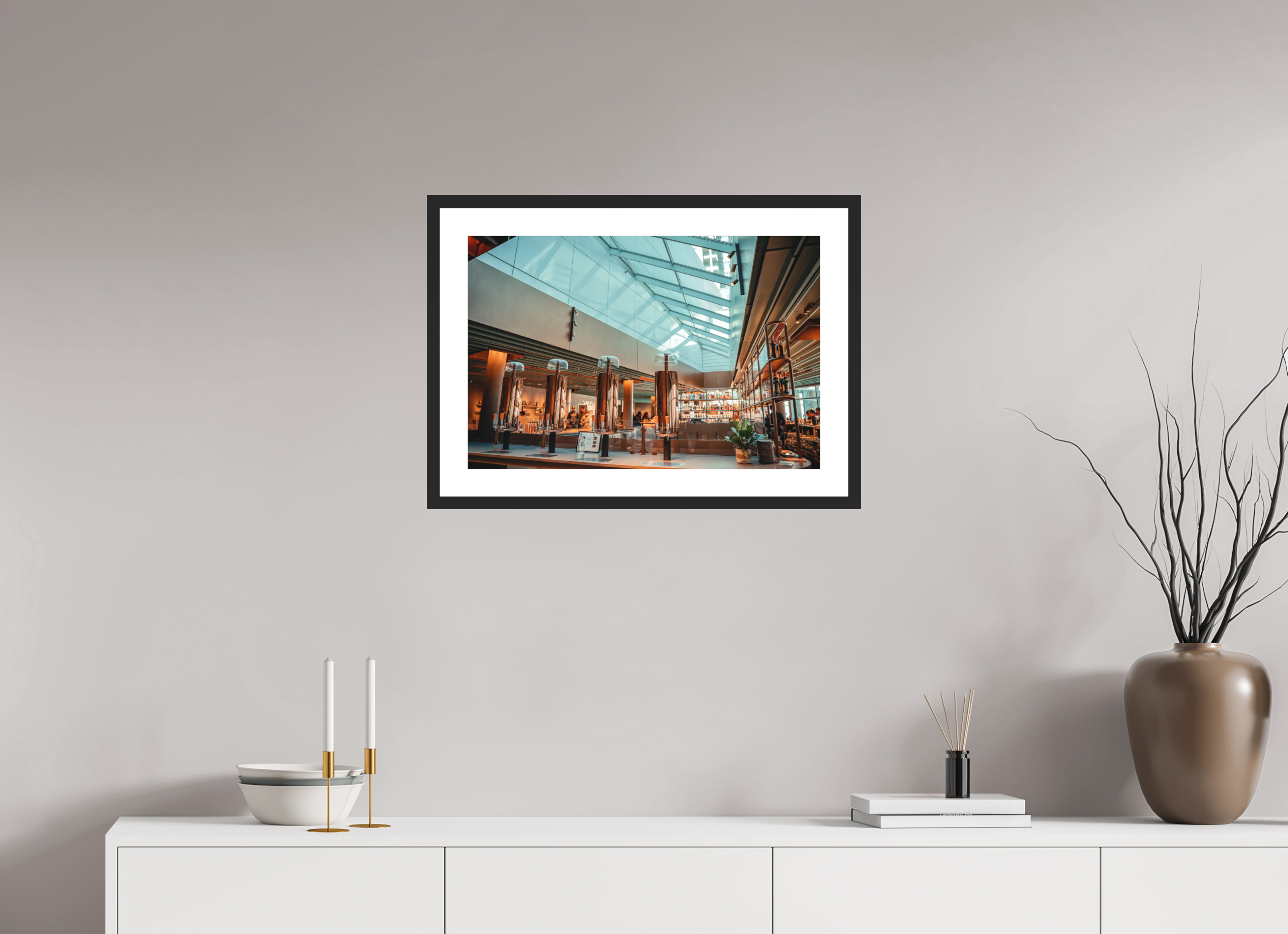 24 x 16″, Reserved Lounge Black Frame Reserved Lounge
