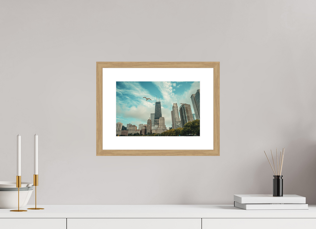 12 x 8″, Chicago Summer Oak Frame Chicago Summer
