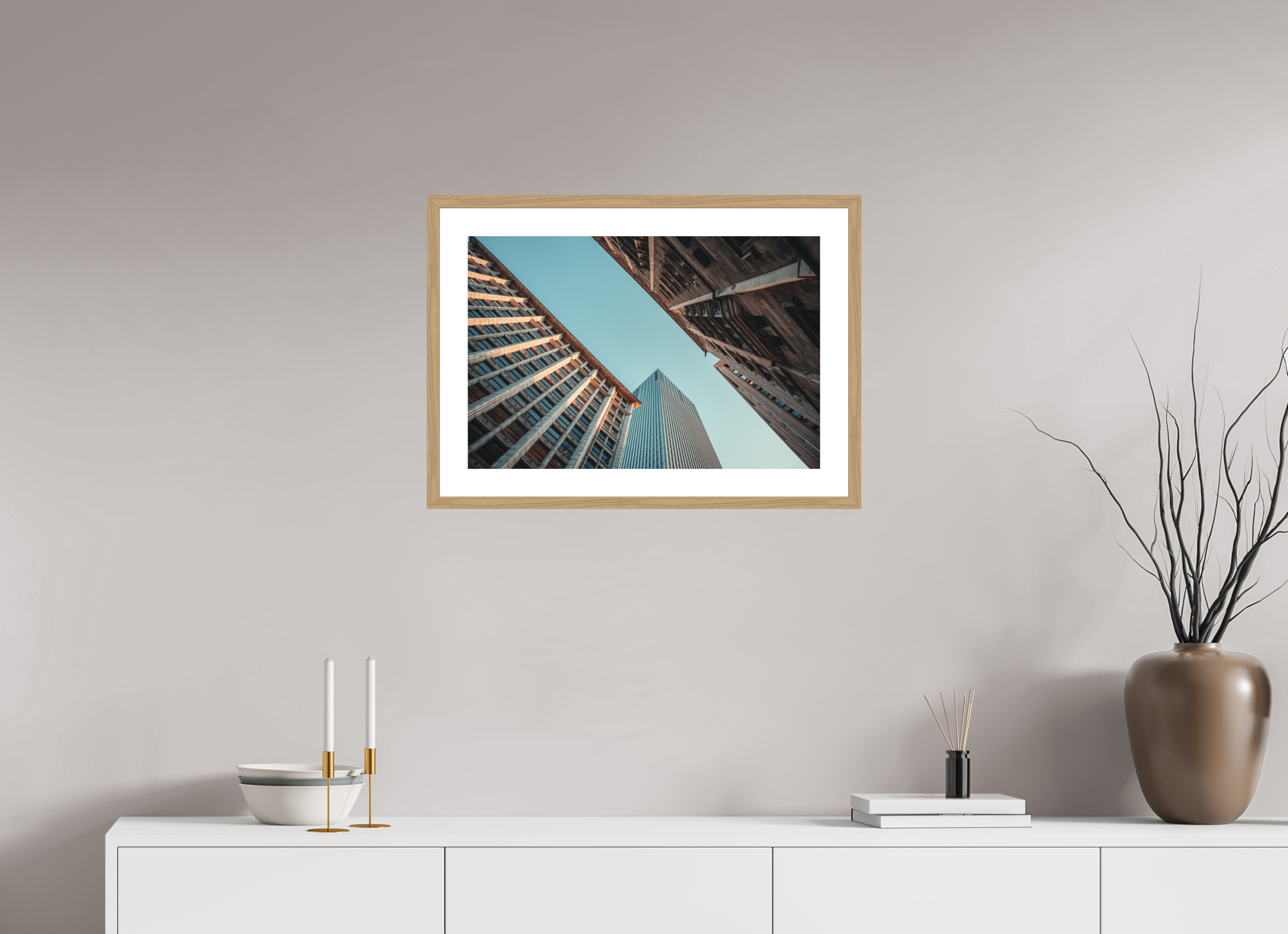 24 x 16″, Street View Ascent Oak Frame Street View Ascent