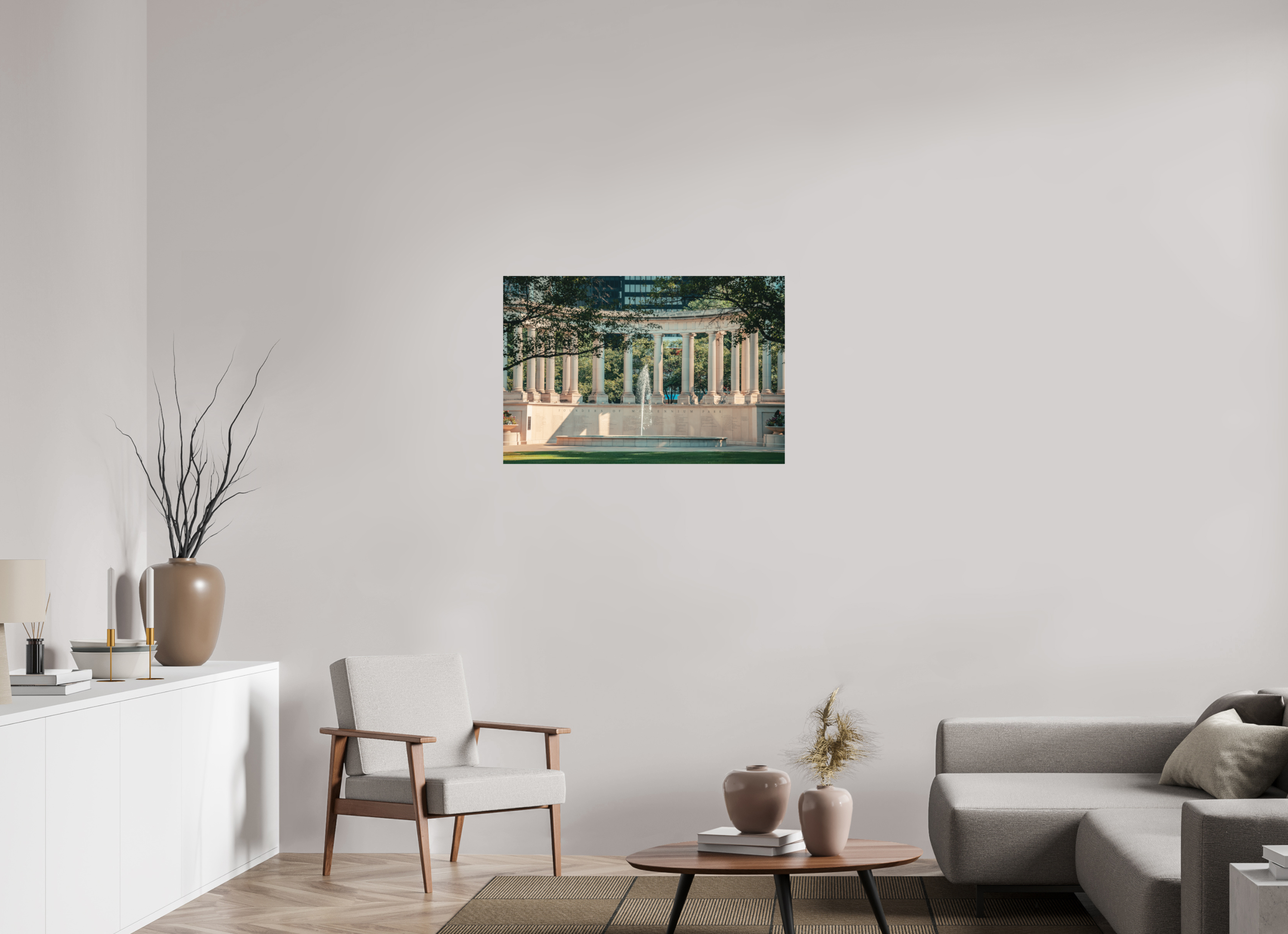 36 x 24″, Millennium Columns Millennium Columns
