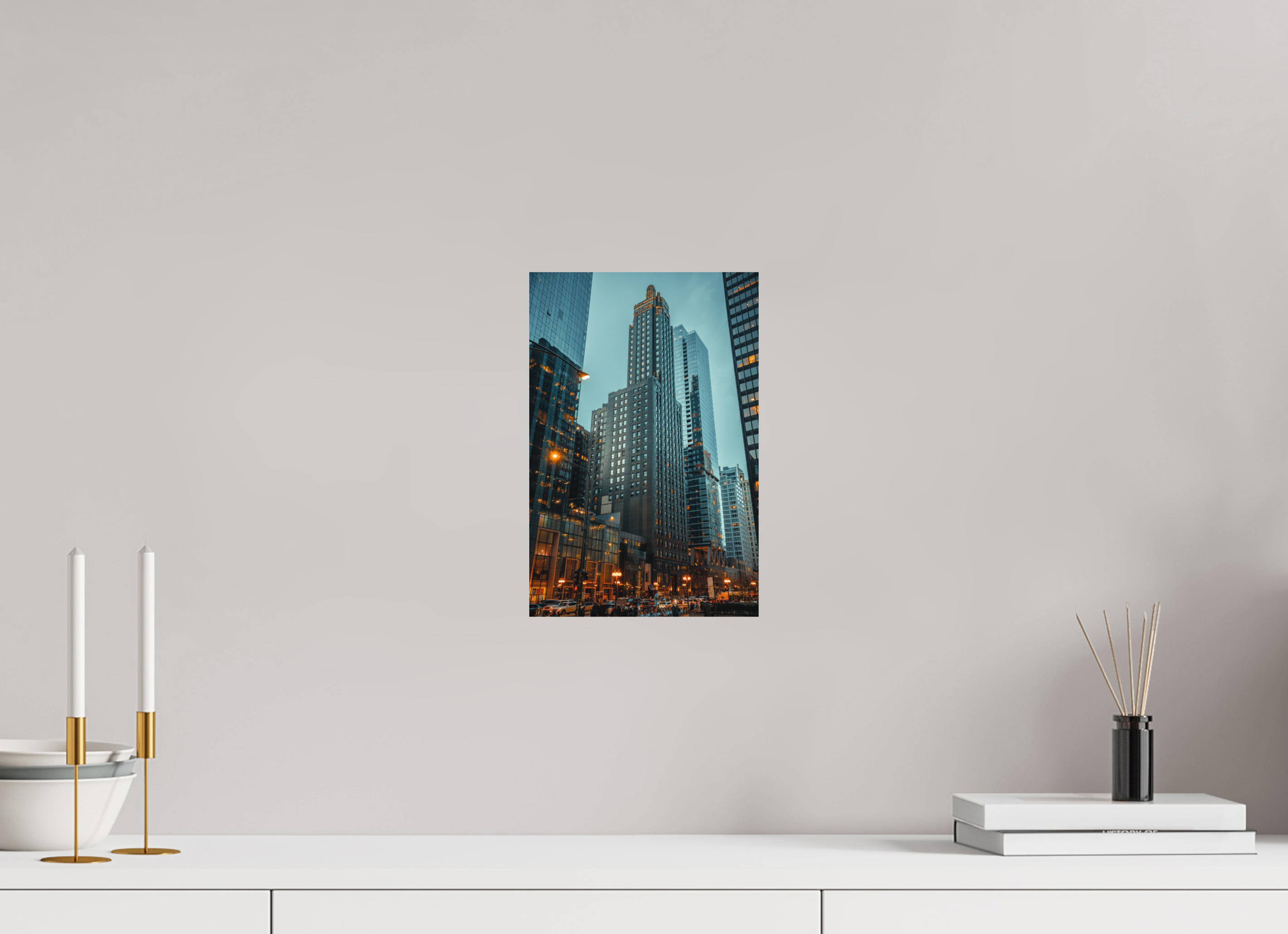 8 x 12″, Streetlight Dusk Streetlight Dusk