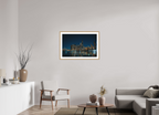 36 x 24″, Night Out in the City Oak Frame Night Out In The City
