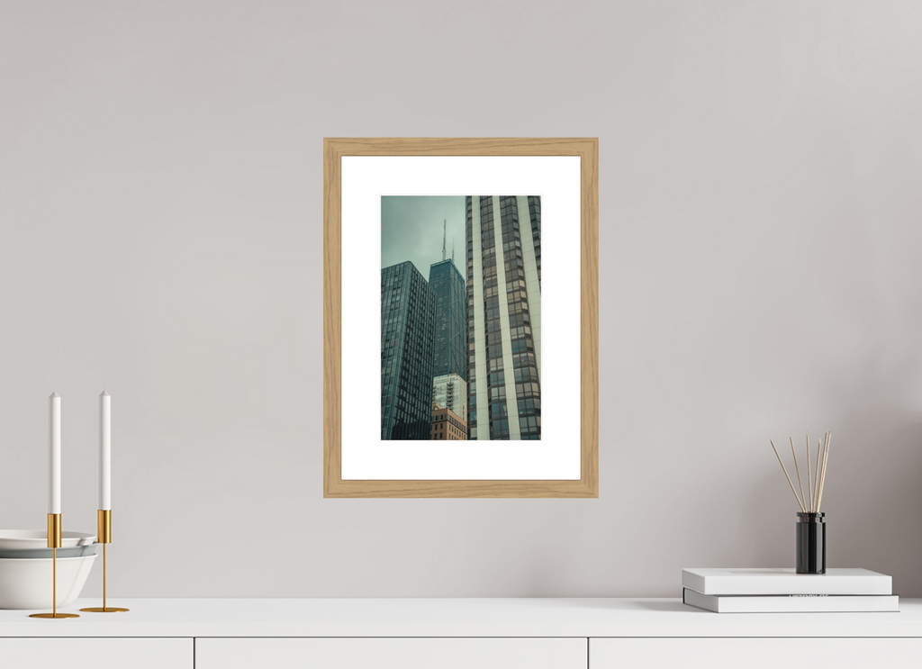 8 x 12″, Midst of Development Oak Frame Midst of Development