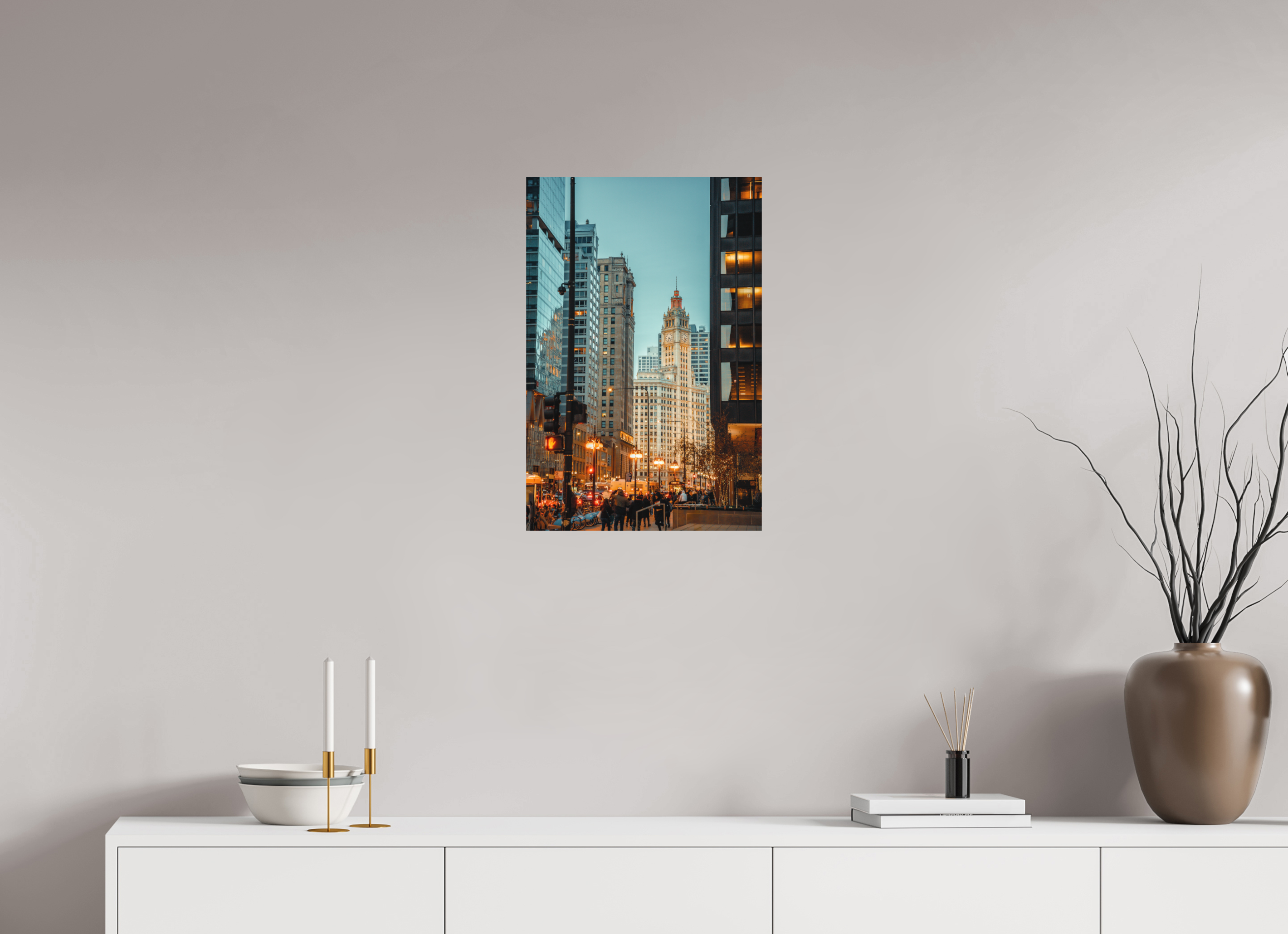 16 x 24″, Michigan Avenue Michigan Avenue