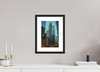 8 x 12″, Streetlight Dusk Black Frame Streetlight Dusk